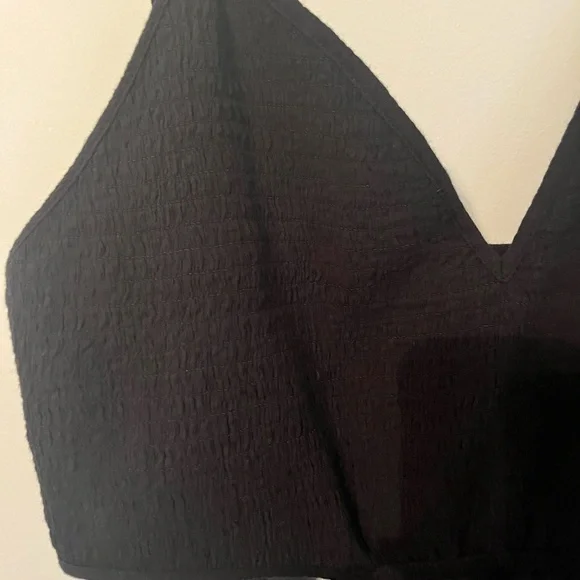 Aerie Smoked Black Dress with Cut Outs - Picture 6 of 7